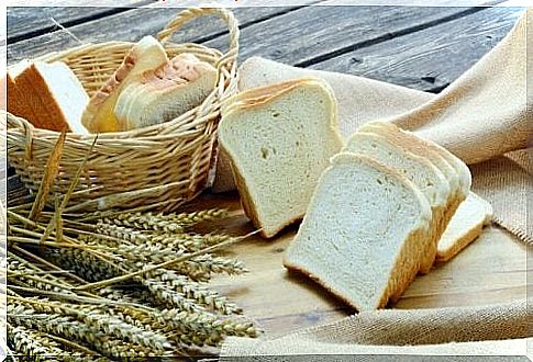 A few slices of toast in a basket and next to it.