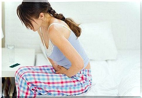 Abdominal pain - one of the symptoms of appendicitis