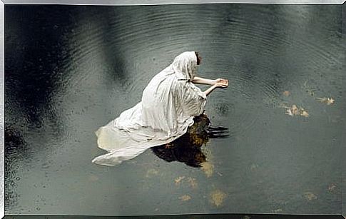 Woman at the lake