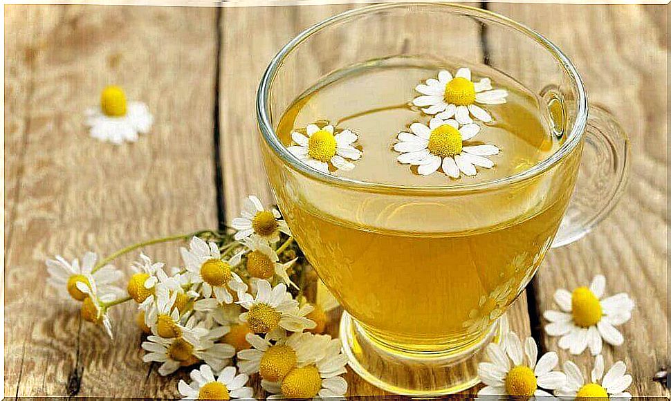 Nerve tea contains chamomile