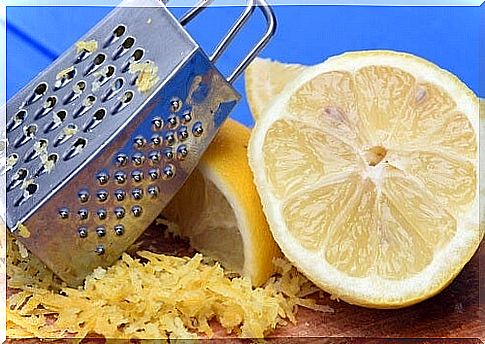 grated lemon peel