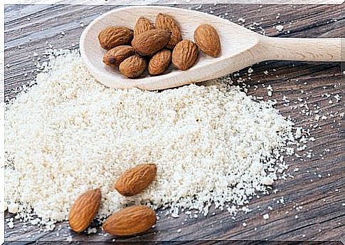 Pastries with coconut and almonds