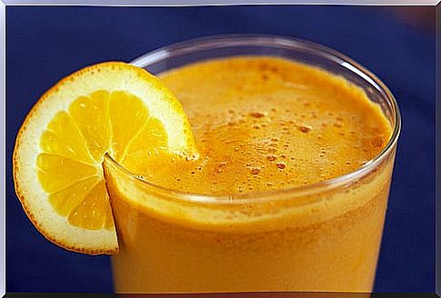 Orange juice with potatoes