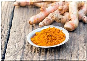 Why does turmeric help against acne?